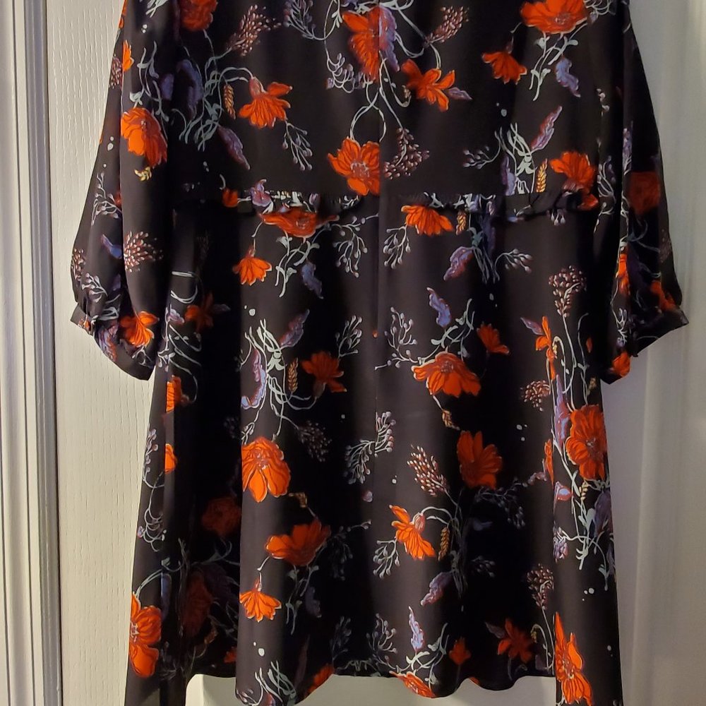 Madewell Silk Ruffle-Waist Dress